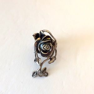 Silver Rose Ring